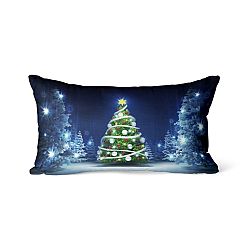 Domarex Vánoční svíticí polštářek s LED světýlky Christmas Tree, 30 x 50 cm