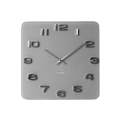 Karlsson 5488GY Designové nástěnné hodiny, 35 cm