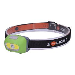 Solight WH24 Čelová LED svítilna 3 W Cree + 3 W COB, černá