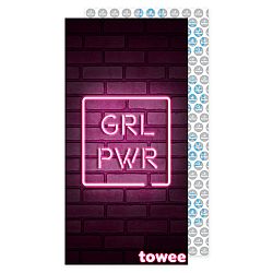 Towee Rychleschnoucí ručník GIRL PWR, 50 x 100 cm